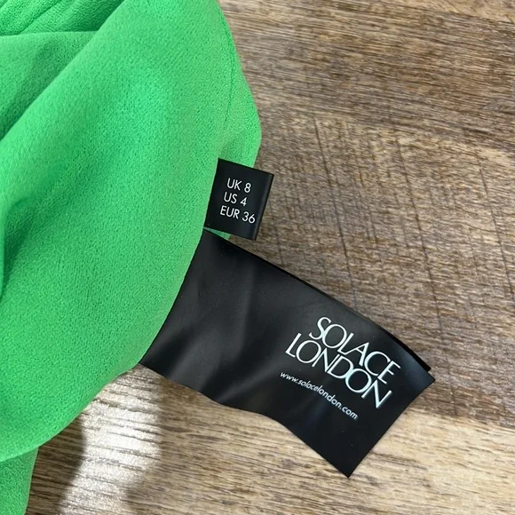 Solace london green halter open back maxi lime green - Picture 9 of 9